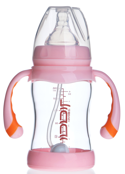 佳愛防摔晶鉆玻璃奶瓶(標(biāo)準(zhǔn)口徑)180ml