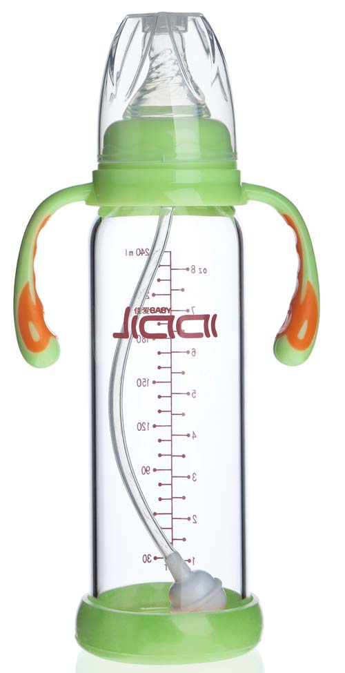 佳愛防摔晶鉆玻璃奶瓶(標準口徑)240ml