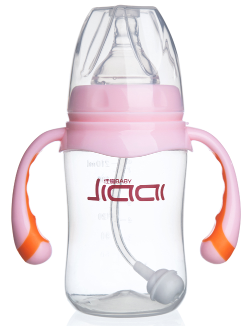 佳愛易握弧身PP奶瓶(寬口徑)210ml