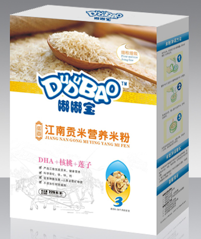 嘟嘟寶DHA+核桃+蓮子營養(yǎng)米粉盒裝