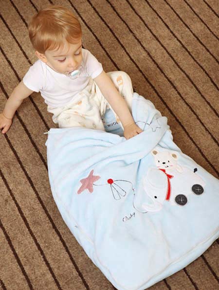 諾比小熊睡袋藍(lán)色