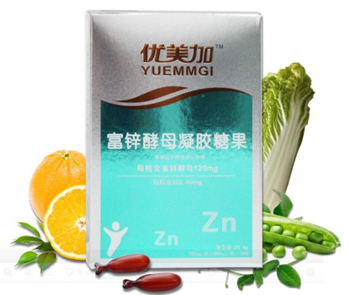 優(yōu)美加富鋅酵母凝膠糖果