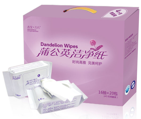 杰寶方片蒲公英潔凈紙