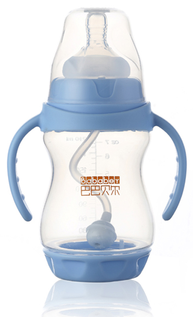 巴巴貝爾磁化防脹氣寬口PP自動奶瓶210ML