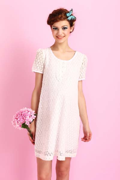 媽媽和我圓領(lǐng)孕婦連衣裙