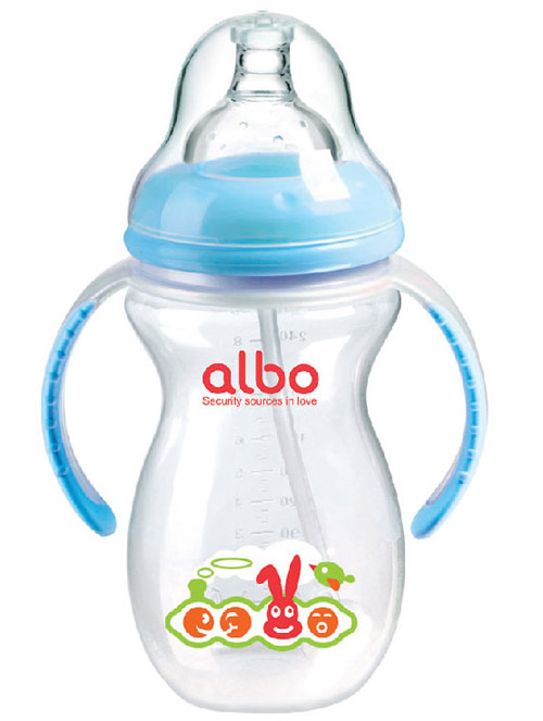 愛(ài)樂(lè)寶PP葫蘆自動(dòng)奶瓶270ml藍(lán)色