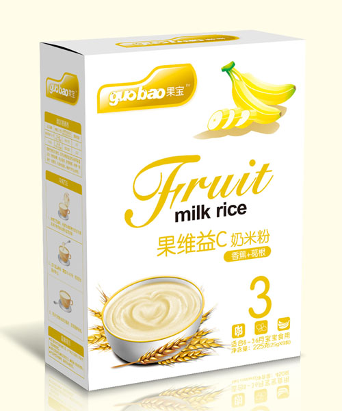 果寶果維益C奶米粉盒裝3段