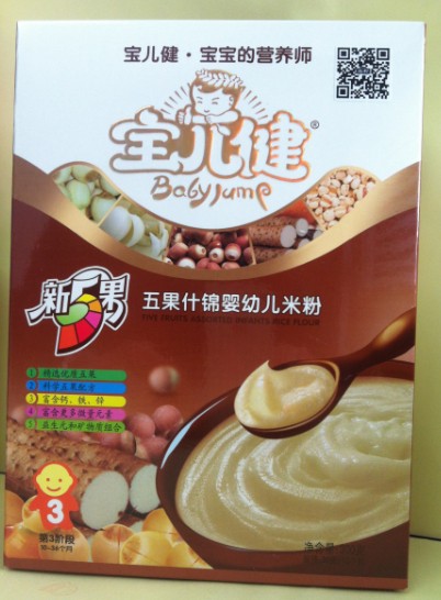 寶兒健五果什錦嬰幼兒米粉3段