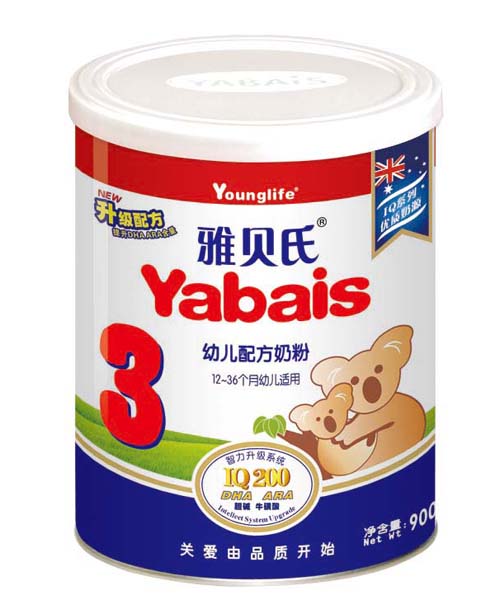 雅貝氏幼兒配方奶粉3段
