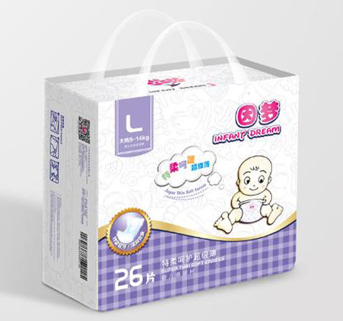 因夢(mèng)特柔超級(jí)薄嬰兒紙尿片L碼