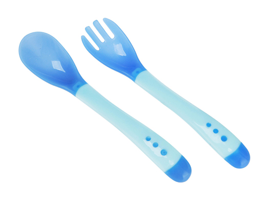 嬰之美感溫PP勺叉