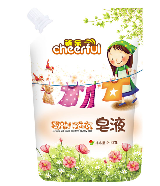 祈樂嬰幼兒洗衣皂液袋裝