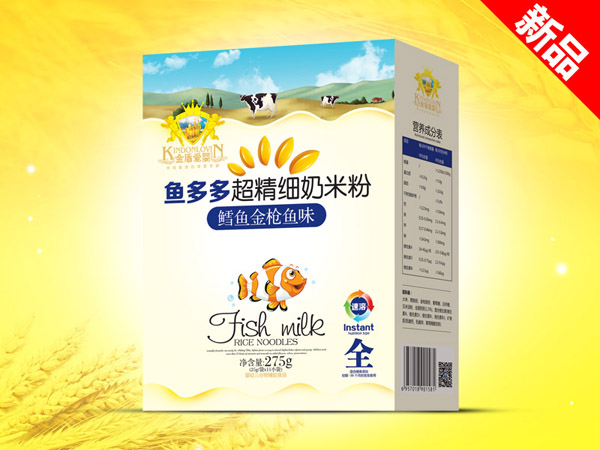 金盾愛嬰鱈魚金槍魚超精細(xì)奶米粉盒裝