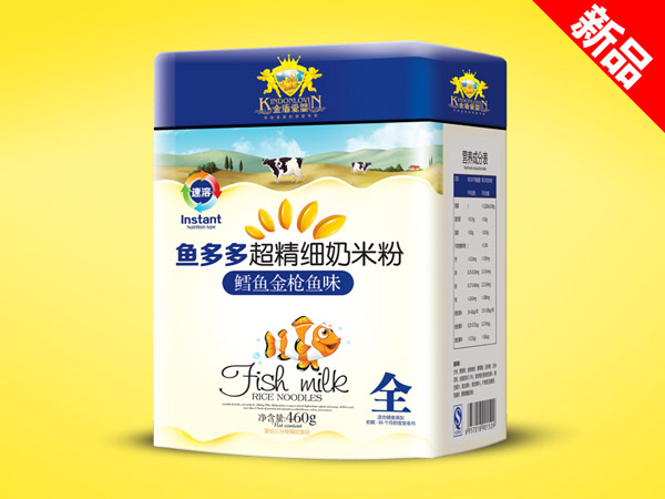 金盾愛嬰鱈魚金槍魚超精細奶米粉聽裝