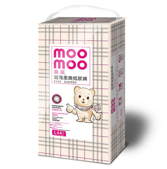 莫莫超薄柔爽紙尿褲L碼大包裝
