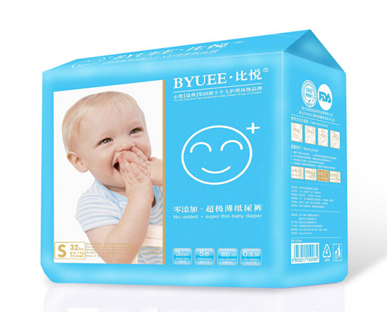 比悅超級薄紙尿褲S碼32片