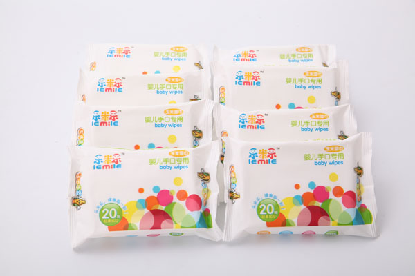 樂(lè)米樂(lè)玉米纖維兒童手口濕巾20片