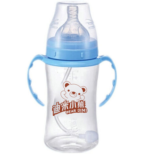 迪米小熊寬口有柄自動PP奶瓶180ml