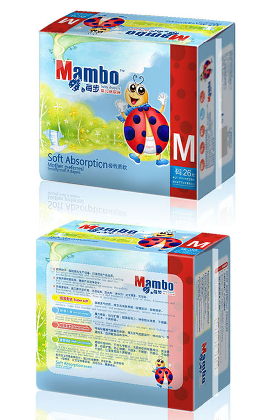 Mambo每步嬰兒紙尿褲M碼26片小包裝