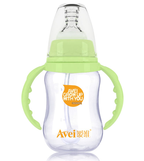 噯唯標(biāo)準口徑帶柄自動PP奶瓶(120ml)