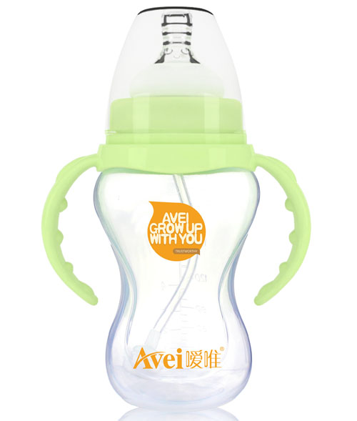 噯唯寬口徑帶柄自動(dòng)PP奶瓶(270ml)