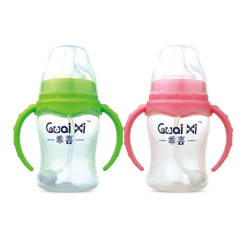 寬口弧形PP有耳自動(dòng)保鮮奶瓶180ml G0061
