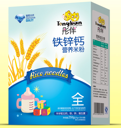 彤伴鐵鋅鈣營養(yǎng)米粉盒裝全段