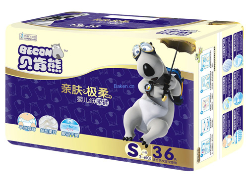 貝肯熊親膚極柔紙尿褲S碼