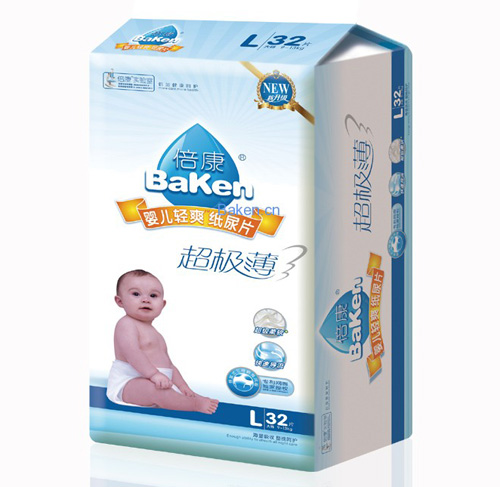 倍康均吸超極薄嬰兒紙尿片L碼