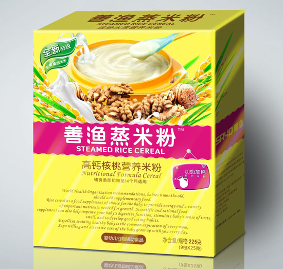 善漁高鈣核桃蒸米粉