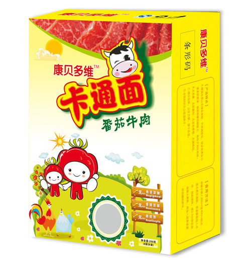 康貝多維番茄牛肉卡通面豎版