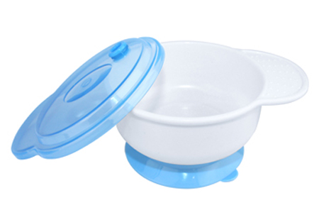 貝仕嘉帶蓋單耳碗+TPE吸盤(pán)