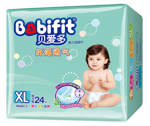 貝愛(ài)多纖薄透氣紙尿片XL碼24片