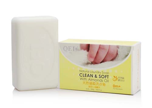 QEI+蓓柔洗衣皂(甜杏仁油)