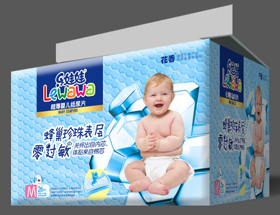 樂娃娃蜂巢珍珠表層超薄嬰兒紙尿片M碼