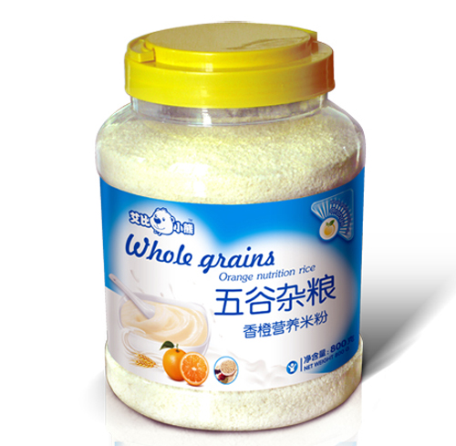 艾比小熊五谷雜糧香橙營(yíng)養(yǎng)米粉