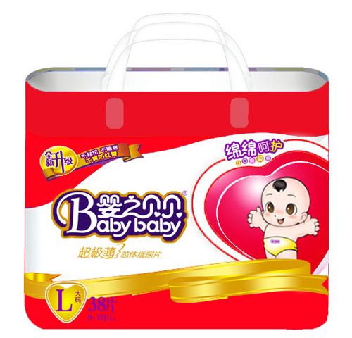 嬰之貝貝超極薄尿片大號(hào)38片