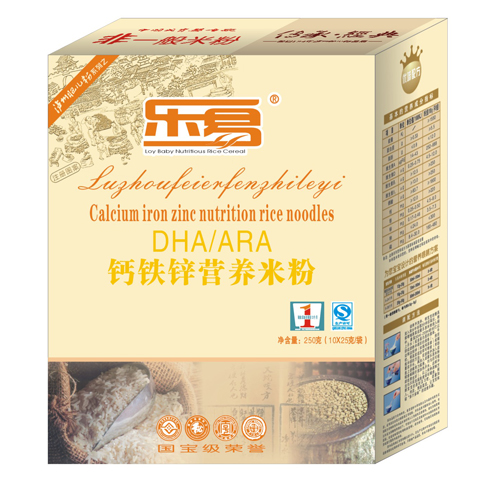 樂易鈣鐵鋅營養(yǎng)米粉1段盒裝