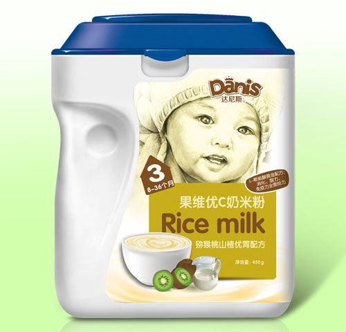 達(dá)尼斯獼猴桃山楂果維優(yōu)C奶米粉3段