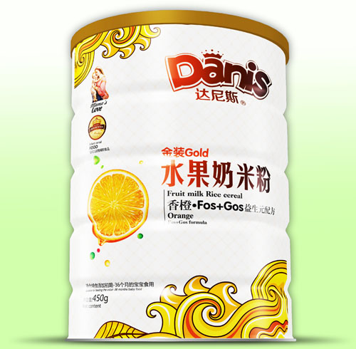 達(dá)尼斯香橙FOS+GOS金裝水果奶米粉