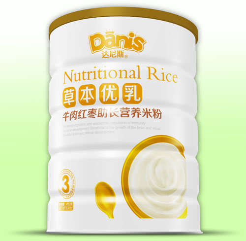 達(dá)尼斯草本優(yōu)乳牛肉紅棗助長(zhǎng)米粉聽裝3段