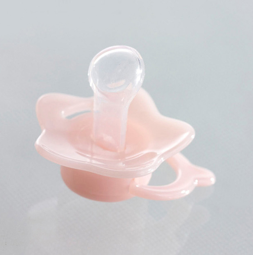 KUNKUN粉紅色安撫奶嘴(梅花型姆指奶嘴)