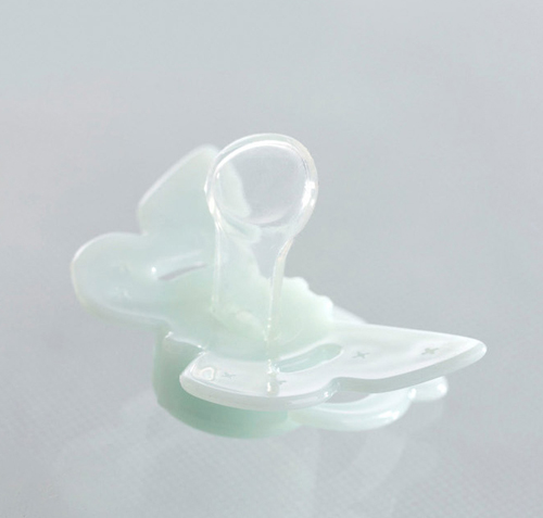 KUNKUN淺藍(lán)色安撫奶嘴(蝴蝶造型姆指型奶嘴)