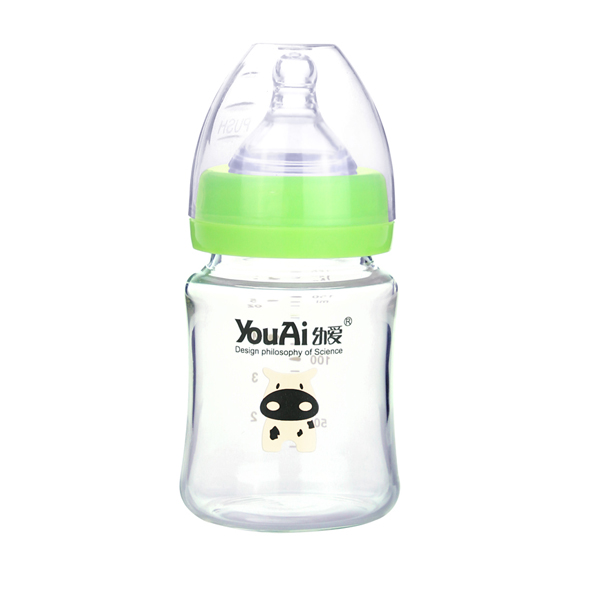 幼愛晶鉆玻璃寬口奶瓶150ml