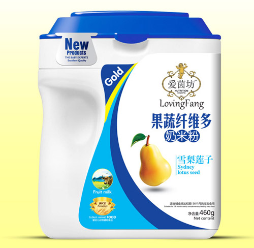 愛茵坊雪梨蓮子果蔬纖維多奶米粉桶裝