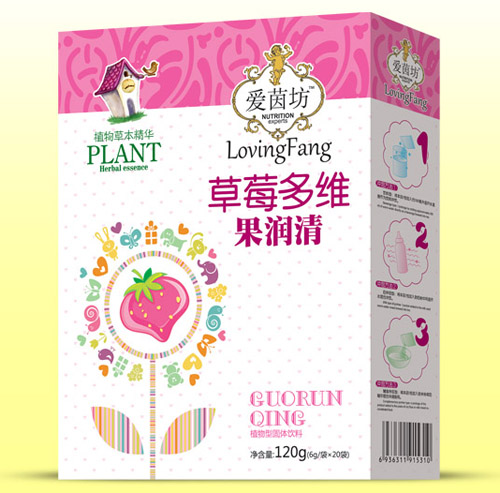 愛茵坊草莓多維果潤清盒裝