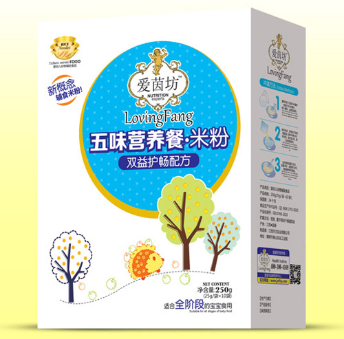 愛茵坊雙益護(hù)暢五味營養(yǎng)餐米粉盒裝