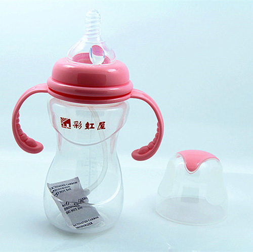 彩虹屋PP寬口徑手捏奶瓶240ML
