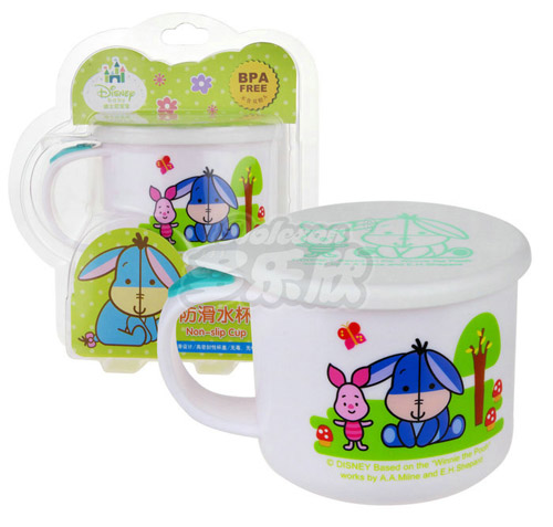 迪士尼寶寶防滑帶蓋水杯