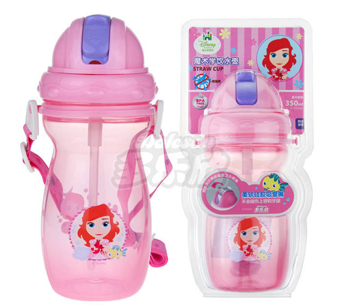迪士尼寶寶魔術(shù)滑蓋學飲吸管水壺